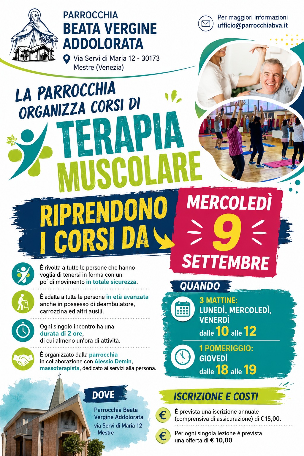 Terapia Muscolare Settembre